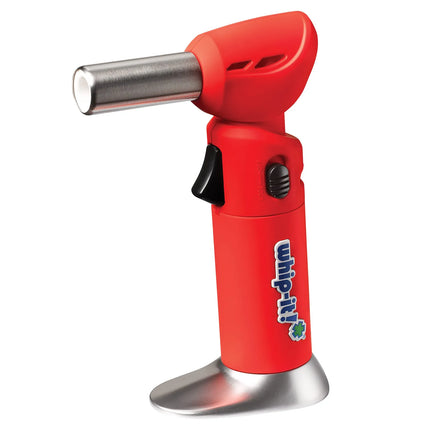Đèn Khò Ẩm Thực Dùng Gas Butane Whip-It! - Đầu Xoay, Lửa Điều Chỉnh, Đỏ (TC-FLEX-03R)