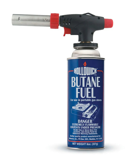 Đèn Khò Đầu Bếp Chuyên Nghiệp Hollowick CT200 237ml - Đánh Lửa Tự Động Nút Nhấn, Thiết Bị Chống Lóa Lửa