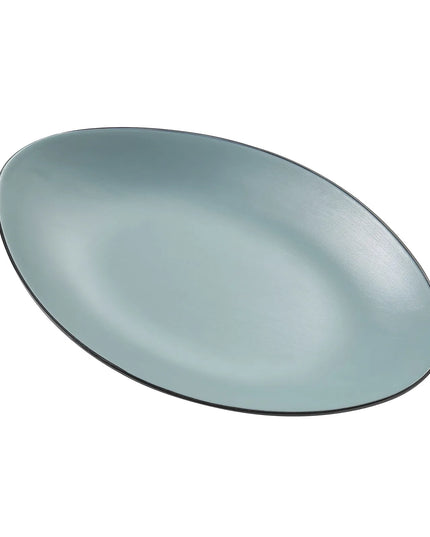 Đĩa Ăn Bầu Dục Melamine Yanco BM-209TL 24.4 x 15.2 cm - Xanh Teal