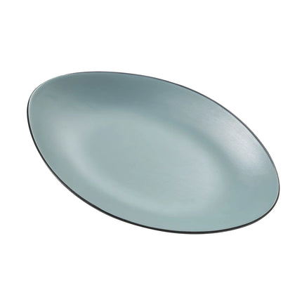 Đĩa Ăn Bầu Dục Melamine Yanco BM-209TL 24.4 x 15.2 cm - Xanh Teal