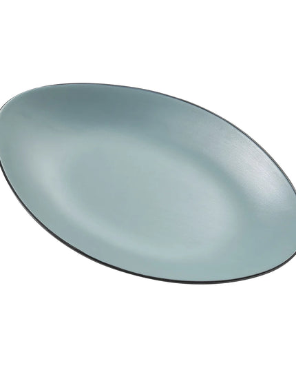 Đĩa Ăn Bầu Dục Melamine Yanco BM-213TL 34.3 x 21.6 cm - Xanh Teal