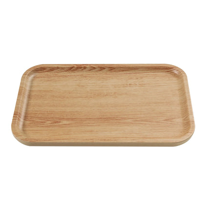 Đĩa Ăn Chữ Nhật Nhựa Melamine Yanco WD-2212 - 29.8cm x 19.1cm, Màu Golden Oak