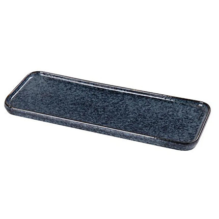 Đĩa Ăn Chữ Nhật Yanco BL-515 Blue Star 40.3 x 14 cm - Gốm Sứ