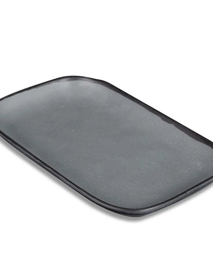 Đĩa Ăn Melamine Chữ Nhật GET - 30.5cm x 19.1cm, Màu Xám Lốm Đốm (CS-1170-GR)