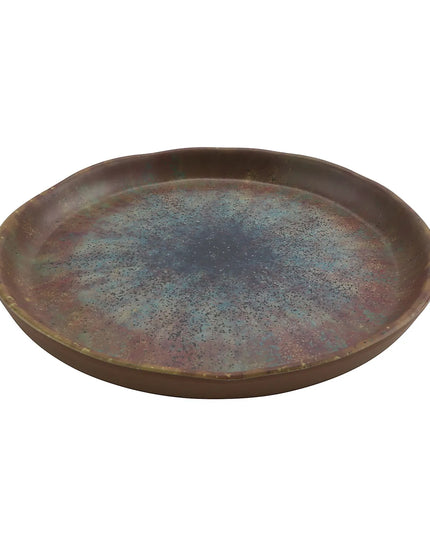 Đĩa Ăn Melamine Tròn GET 20.3cm, Màu Clay Azul Iris (20009-CAI)