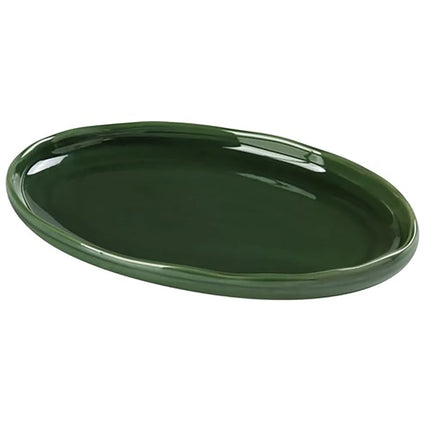 Đĩa Ăn Oval Gốm Yanco GG-214 Green Gem 36.8 x 24.1 cm