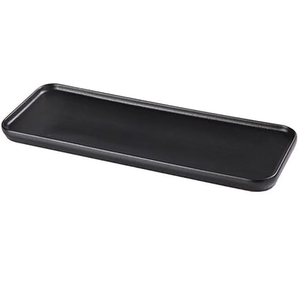 Đĩa Ăn Tối Chữ Nhật Yanco NB-513 35.2 cm x 12.1 cm - Gốm, Noble Black
