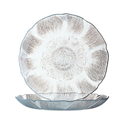 Đĩa Ăn Tròn Arcoroc J0856 22.9cm Fleur - Thủy Tinh, Trong Suốt