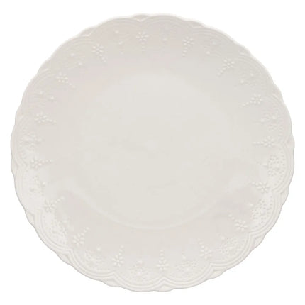 Đĩa Ăn Tròn Bone China 10 Strawberry Street VTNA-0001 27.9 cm, Valentina Trắng