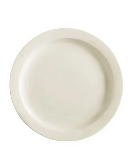 Đĩa Ăn Tròn CAC 24.8cm Dòng NRC - Sành, Màu American White (NRC-9)