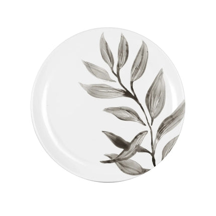 Đĩa Ăn Tròn Cal-Mil 22351-7-118 17.8 cm Melamine, Trắng/Đen