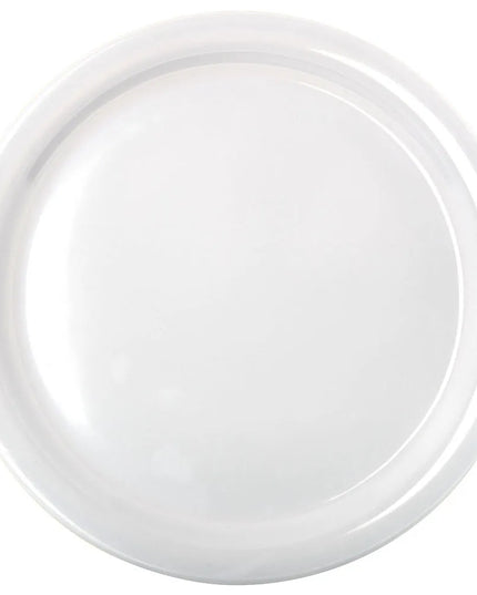 Đĩa Ăn Tròn Nhựa Melamine Carlisle 22.9 cm, Màu Trắng (KL20002)