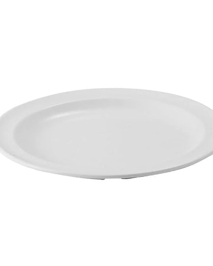 Đĩa Ăn Tròn Nhựa Melamine Winco MMPR-10W, 25.4 cm, Màu Trắng