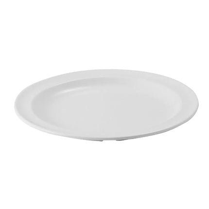 Đĩa Ăn Tròn Nhựa Melamine Winco MMPR-10W, 25.4 cm, Màu Trắng