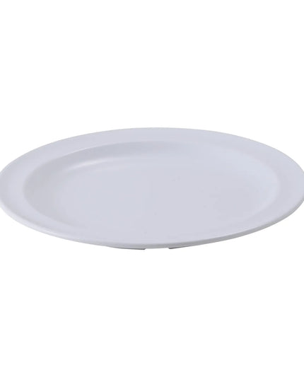 Đĩa Ăn Tròn Nhựa Melamine Winco MMPR-8W 20.3 cm, Màu Trắng