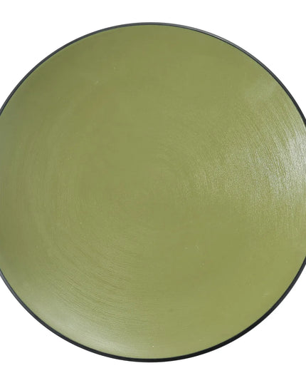 Đĩa Ăn Tròn Yanco BM-110GR 26 cm - Nhựa Melamine, Xanh Lá