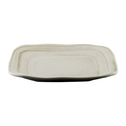 Đĩa Ăn Vuông Nhựa Melamine Elite Global Solutions 22.9 cm, Màu Trắng Ngà Đá (D9PLST-OWD)