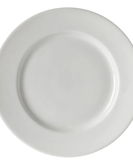 Đĩa Bánh Mì & Bơ Tròn Z Ware White 10 Strawberry Street 15.2cm - Sứ, Trắng (ZW-5)