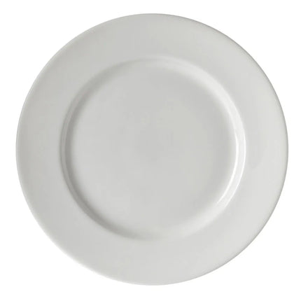 Đĩa Bánh Mì & Bơ Tròn Z Ware White 10 Strawberry Street 15.2cm - Sứ, Trắng (ZW-5)