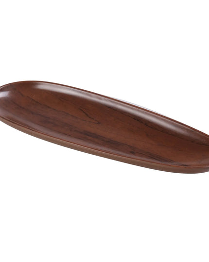 Đĩa Bầu Dục Melamine Yanco WL-214 35.6 cm - Vân Gỗ