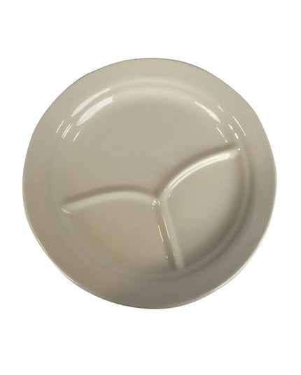 Đĩa Chia Ngăn Tròn Libbey 950093763 25.4cm, 3 Ngăn, Họa Tiết & Màu Thân Flint