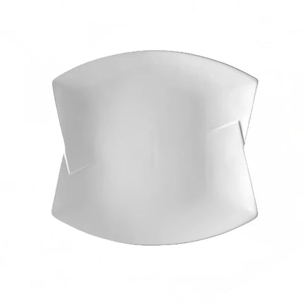 Đĩa Chữ Nhật Butterfly CAC - 19.1 x 17.8 cm, Sứ, Super White (BTF-7)