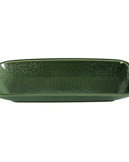 Đĩa Chữ Nhật Coupe Yanco GG-512 30.5 cm x 16.2 cm - Gốm, Green Gem