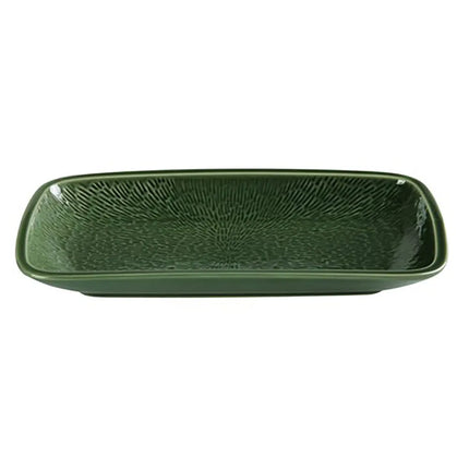 Đĩa Chữ Nhật Coupe Yanco GG-512 30.5 cm x 16.2 cm - Gốm, Green Gem
