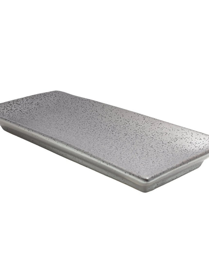 Đĩa Chữ Nhật Diamond Black Yanco DB-413 Sứ 30.5 x 13.3 cm Màu Đồng Đen