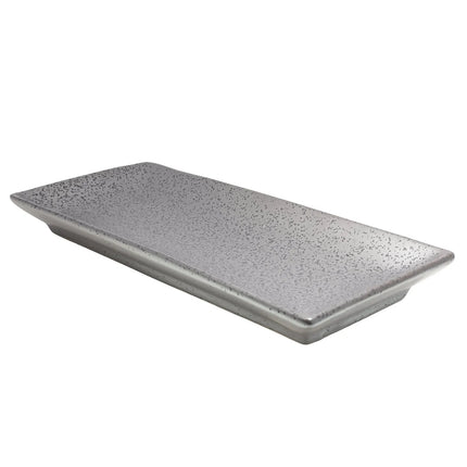 Đĩa Chữ Nhật Diamond Black Yanco DB-413 Sứ 30.5 x 13.3 cm Màu Đồng Đen