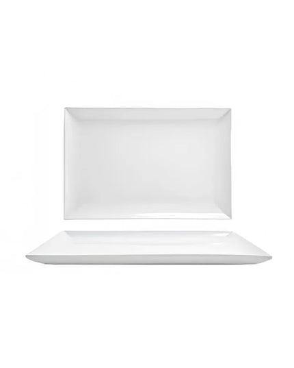 Đĩa Chữ Nhật Front of the House Mod® - 35.6 x 24.1 cm, Sứ, Màu Trắng (DOS004WHP21)
