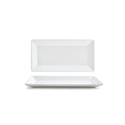 Đĩa Chữ Nhật Kyoto™ Front of the House - 22.9cm x 12.7cm, Sứ, Trắng (DAP001WHP23)