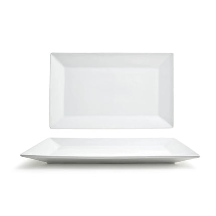 Đĩa Chữ Nhật Kyoto™ Front of the House - 35.6cm x 22.9cm, Sứ, Trắng (DOS015WHP22)