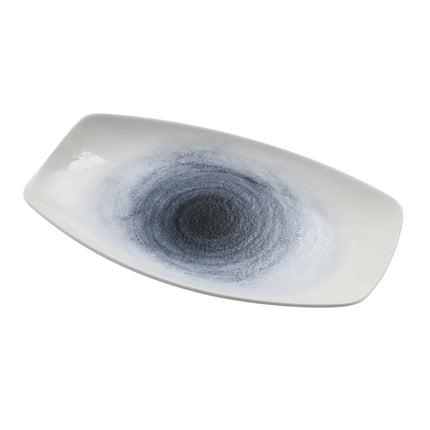 Đĩa Chữ Nhật Sứ Yanco UN-213 33.7 cm x 19.1 cm, Xanh Dương