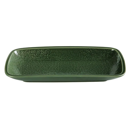 Đĩa Coupe Chữ Nhật Yanco GG-510 Green Gem 25.4 x 14.9 cm - Gốm Sứ