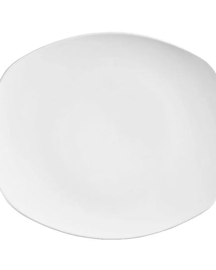 Đĩa Coupe Thuôn Dài Porcelana Libbey 840-436B 20.3 x 17.8 cm - Sứ, Bright White