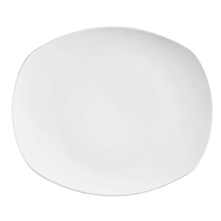 Đĩa Coupe Thuôn Dài Porcelana Libbey 840-436B 20.3 x 17.8 cm - Sứ, Bright White