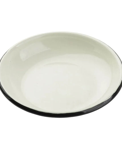 Đĩa Coupe Tròn Tablecraft 11153 18.7 cm Bộ Sưu Tập Enamelware™ - Sứ, Màu Trắng