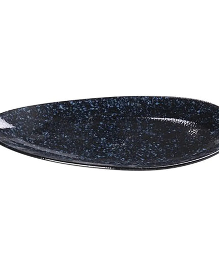 Đĩa Hình Lá Ceramic Yanco BL-310 26 cm, Blue Star