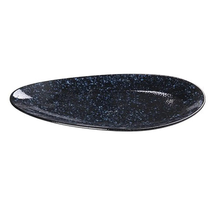 Đĩa Hình Lá Ceramic Yanco BL-310 26 cm, Blue Star
