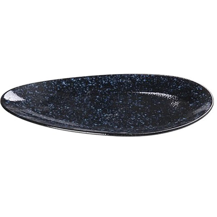 Đĩa Hình Lá Ceramic Yanco BL-314 36.2 cm, Blue Star