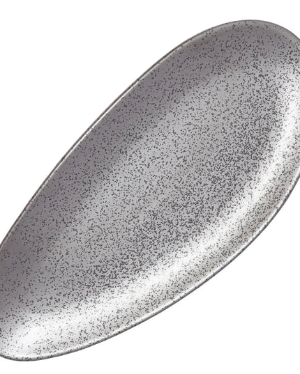 Đĩa Hình Lá Yanco DB-314 Dòng Diamond Black - 35.6cm x 16.5cm, Sứ, Màu Dark Bronze