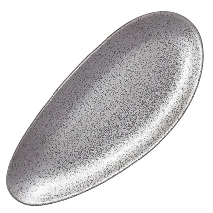 Đĩa Hình Lá Yanco DB-314 Dòng Diamond Black - 35.6cm x 16.5cm, Sứ, Màu Dark Bronze