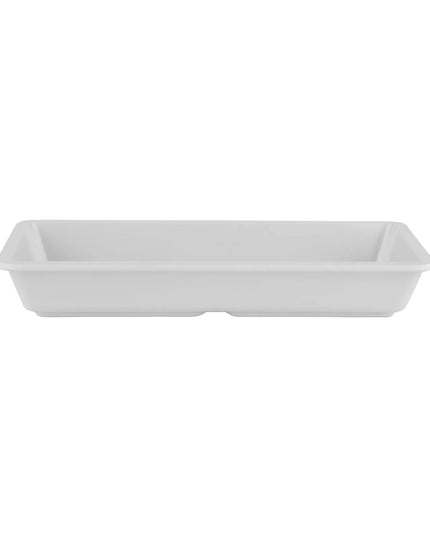 Đĩa Khai Vị Chữ Nhật GET Dòng Milano™ 23.5 cm x 12.1 cm - Nhựa Melamine, Trắng (ML-121-W)
