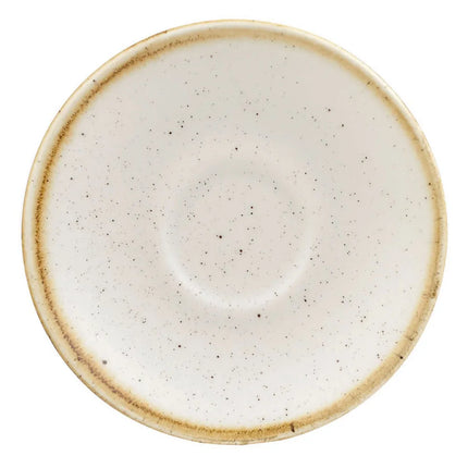 Đĩa Lót Espresso Tròn Churchill Stonecast 11.4cm - Gốm, Trắng Barley (SWHSESS1)