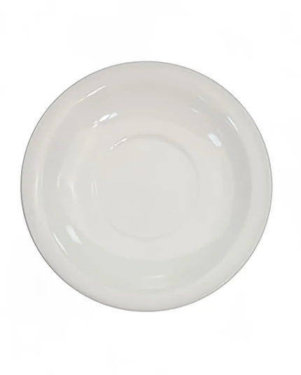 Đĩa Lót Tách Cà Phê Tròn CAC NRC 14 cm - Gốm Stoneware, Trắng American White (NRC-2)