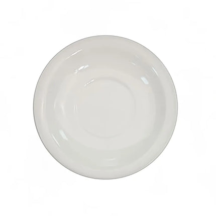Đĩa Lót Tách Cà Phê Tròn CAC NRC 14 cm - Gốm Stoneware, Trắng American White (NRC-2)