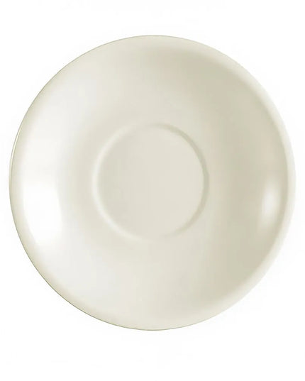 Đĩa Lót Tách Cà Phê Tròn CAC REC 15.2 cm - Gốm Stoneware, Trắng American White (REC-2)