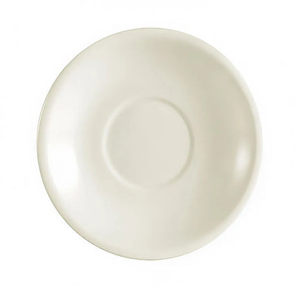 Đĩa Lót Tách Cà Phê Tròn CAC REC 15.2 cm - Gốm Stoneware, Trắng American White (REC-2)