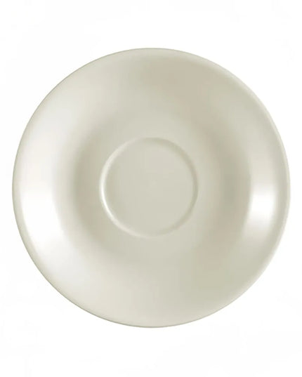 Đĩa Lót Tách Demitasse Tròn CAC Dòng REC 11.4 cm - Sứ Stoneware, Trắng American (REC-36)